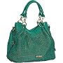 ''Woven Bucket'' Melie Bianco Tote - Turquoise