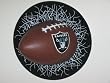 OAKLAND RAIDERS Shatter FootBall WINDOW CLING Decal