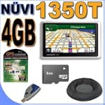Garmin Nuvi 1350T 4.3-Inch Widescreen Portable GPS Navigator w/Integrated Traffic Receiver 4GB MicroSD BigVALUEInc Accessory Saver Bundle