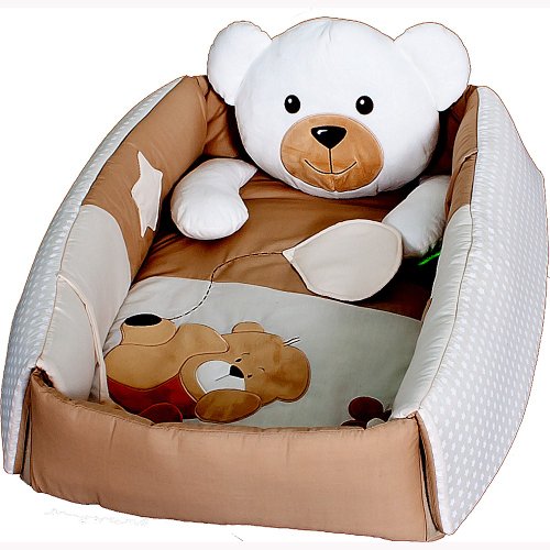 Kuschelbär Erlebnisdecke Baby Nestchen mit Spielbogen - 3 in 1