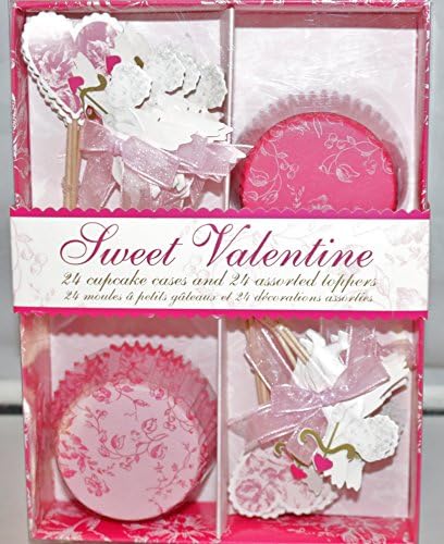 Meri Meri Sweet Valentine Cupcake Kit 24 Count