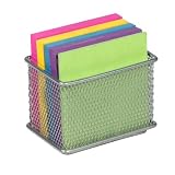 MagNetic Silver Mesh Deep Storage Basket by Design Ideas