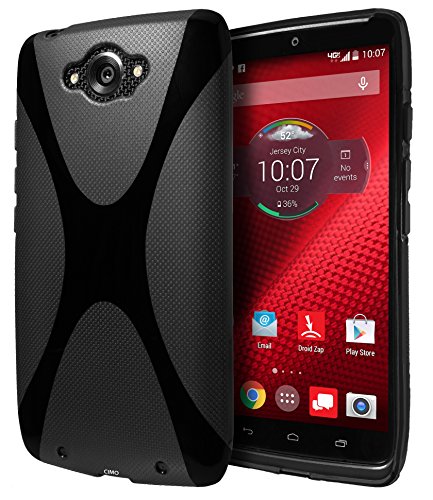 Motorola DROID Turbo Case, Cimo [X] Premium Slim TPU Flexible Soft Case For Motorola DROID Turbo (Verizon, Not Compatible with Ballistic Nylon Version) - Black
