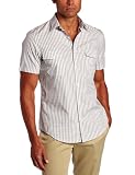 Perry Ellis Men's Short Sleeve Gingham Button Down Shirt