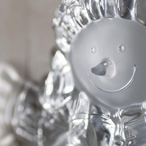 Sweet Clear and Frosted Acrylic Snowman Over the Door Wreath Hanger