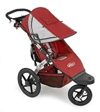 Baby Jogger ATS- All Terrain Swivel Stroller - Silver/Red