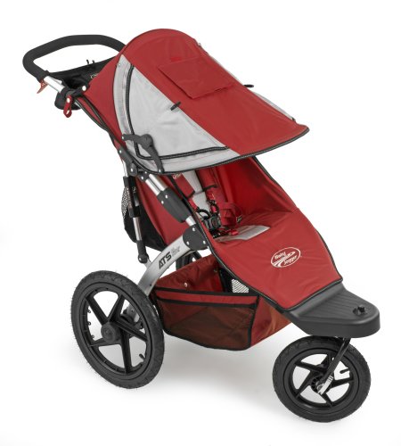 Baby Jogger ATS- All Terrain Swivel Stroller - Silver/Red