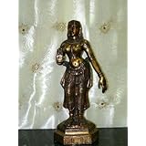 Home Decor-contemporary Dancing Position Apsara Brass Statues From India 31 Inches
