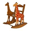 Handmade Giraffe Design Kids Rocking Chair