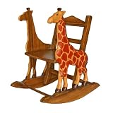 EXP Handmade Giraffe Design Kids Rocking Chair