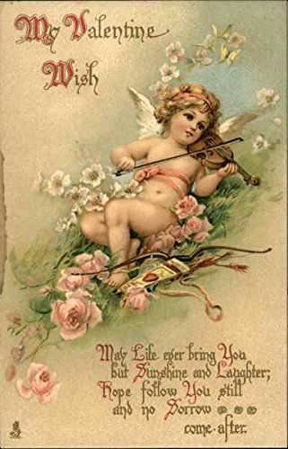 My Valentine Wish, May Life e’er Bring you but Sunshine and Laughter, Hope Follow you Still Original Vintage Postcard