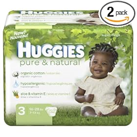 $28.77 Huggies Pure & Natural Diapers, Step 3, 66-Count (Pack of 2)