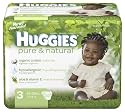 Huggies Pure & Natural Diapers, Size 3, 52-Count Packages (Pack of 2)