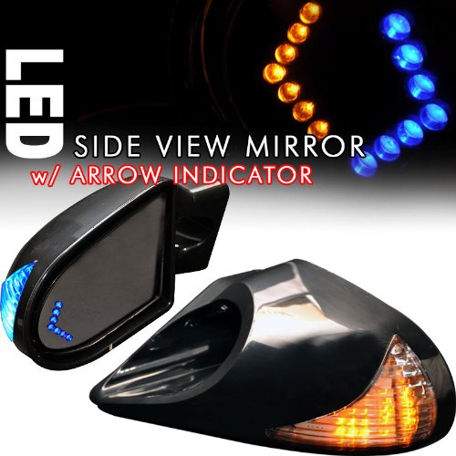 99-04 VW GOLF 4 ZERO 4 POWER BLACK SIDE VIEW MIRROW w/ ARROW INDICATOR
