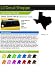 Texas State Decal Sticker Car Window