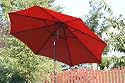 Ace Evert 9-Feet Auto Tilt Market Umbrella, Olefin Fabric, Terra Cotta