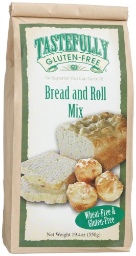 Tastefully Gluten Free Bread and Roll Mix, 19.4-Ounce Bags (Pack of 6) by Tastefully Gluten Free