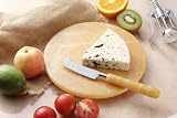 Caramel Marble 8 Cheese Board w/ Knifes(s/s Blade)