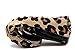 Fulinken Leopard Haircalf Leather Men's Comfort Slip Ons Loafers Driving Shoes