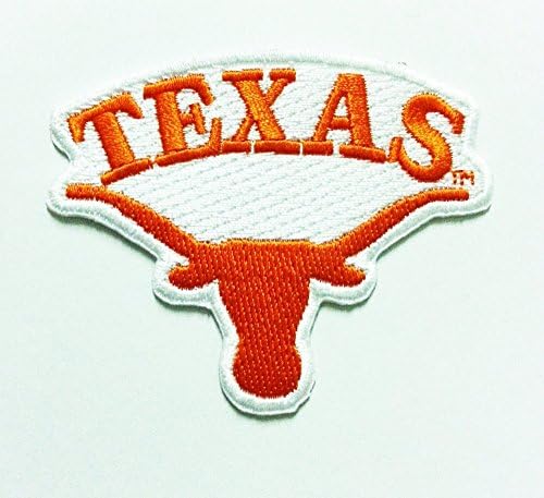 Texas Longhorns Iron on Ncaa Sport Patch Embroidered Iron on Hat Jacket Hoodie Backpack Ideal for Gift/ 7.5cm(w) X 6cm(h)