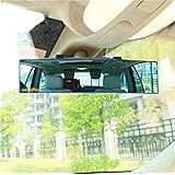 Opar Auto Car 300mm Wide Convex Curve Interior Clip On Panoramic Rear View Mirror