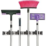 Aojia 1003 Wall Mount 9-Position Pantry Organizer, Black