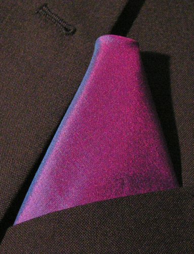 Fine Purple Silk Pocket Square, 100% Silk - by Royal Silk