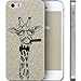 iPhone 5S Case, iPhone SE Case, ESR Illustrators Series Protective Case [Good Grip] with Aesthetic Print Hard Back Cover for iPhone 5/5s/SE (Tycoon Giraffe)
