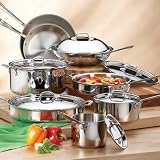 Best sale price for All-Clad Stainless 14-Piece Cookware Set. Free Shipping.