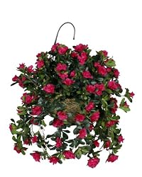 Artificial Beauty Azalea Hanging Basket