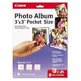 Canon Products - Canon - Pocket Size Photo Album, 3 x 3 - Sold As 1 Each - Customize your photos, print at home with your Canon printer. - Perfect for memories on the go. - Just shoot, print and assemble your photo album. - No scissors or glue required! -