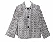 JM Collection Black/Ivory Swing Jacket 22W