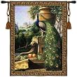 Peacock Tapestry Wallhanging Comes With Wall Hanging Rod and Tassels