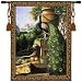 Peacock Tapestry Wallhanging Comes With Wall Hanging Rod and Tassels