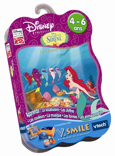 VTech - Cartouche de jeu V.Smile la Petite Sirène : Ariel devient une princesse - 92125