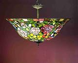 Meyda Tiffany 31123 Rosebush Semi-Flush, Purple/Blue