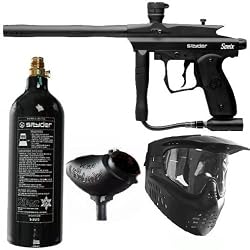 09 Spyder Sonix Paintball Gun Marker Set - Black