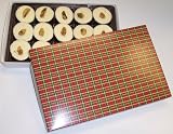 Scott's Cakes 1 lb. White Chocolate Walnut Cluster in a Christmas Plaid Box