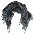 Arab Keffiyah Scarf - Black & Gray