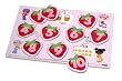 Strawberry Shortcake 1-2-3 Counting Multi Layer Wood Learning Puzzle