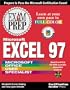 Microsoft Excel 97 Exam Prep