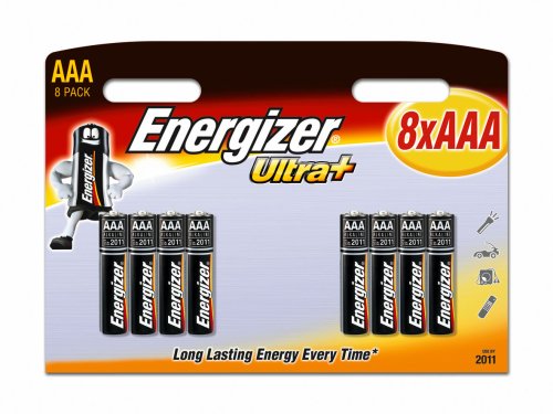 Energizer UltraPlus Battery Alkaline LR03 1.5V AAA Ref 628160 [Pack of 8]