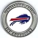 NFL Buffalo Bills Poker Guard with black velvet pouch
