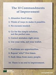 10 Commandments of Improvement Poster