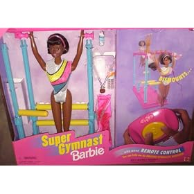<b>Super Gymnast Barbie African American</b>
