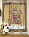 Sammy Sleigh Bells Christmas Shower Curtain