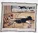 * SALUKI HOUNDS DOG Throw Blanket Rug AFGHAN #RM