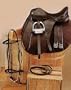 Silver Fox Dressage Saddle Package Black 17"