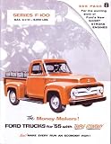 1955 FORD F100 TRUCK Sales Brochure Literature Book