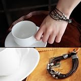 スパイダーネット モチーフ 6連 ラップ ブレスレット 亜鉛